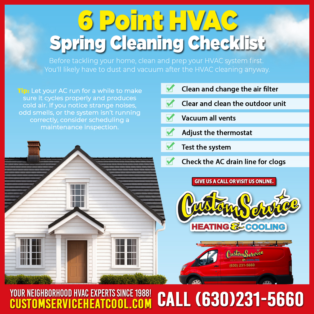 March Spring Prep - Custom Service Heating and Cooling